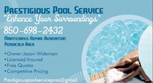 Prestigious pool service contact details