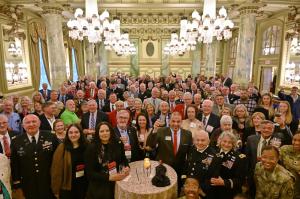 ROA members and guests celebrate the association's centennial in the original Washington, DC, Willard Hotel Crystal Room.