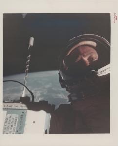 Lot 159: The first selfie in outer space, Buzz Aldrin [Gemini XII]