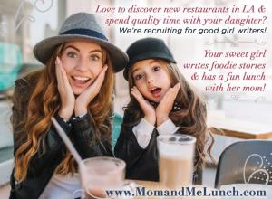 Grandparents and parents can join Recruiting for Good's referral program to help get their daughters involved in the most rewarding foodie gigs.