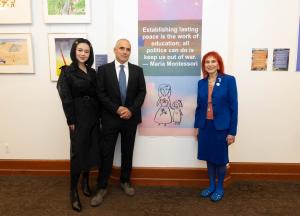 Shalom-Salam: Love, Peace, Hope & Unity, Israeli- Palestinian Children's Peace Art Exhibition Opening Reception