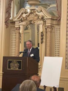 Joe Cruise, CEO GT USA Wilmington thanks World Trade Center, Delaware for Innovation Award