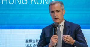 Mark Carney attending the Global Financial Leaders' Investment Summit on November 2, 2022