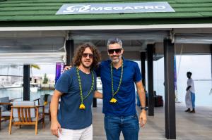 Puyol and Mario Yepes at OmegaPro Event in Maldives