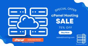 Save 75% off all cPanel Hosting plans at Rad Web Hosting