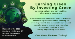 Sustainable investment opportunities have exploded over the past decade in every asset class, but the landscape is complex. Earning Green by Investing Green provides investors, asset managers, advisors, and other professionals with the information and per
