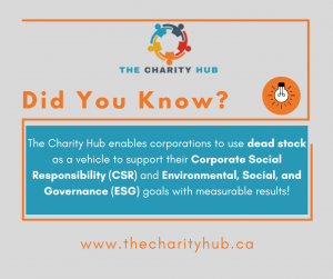 Did you know? Use Dead Stock to support CSR and ESG goals