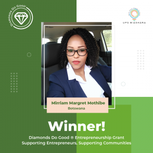 Miriam Margaret Mothebe - Winner DDG Grant