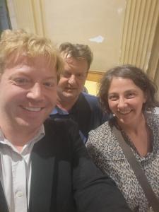 Organic farmers Annelies Marchand and Pieter Van Poucke with Andy Vermaut. Belgian organic producers are famous now. They're selfie-favorites. They canceled the 2016 sale of 450 hectares in 2022.