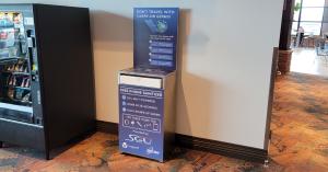 A UVC Phone sanitizer kiosk from UV360 is now available to passengers at St. George Regional Airport.