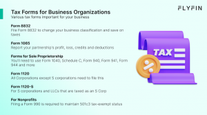 tax forms for business organizations