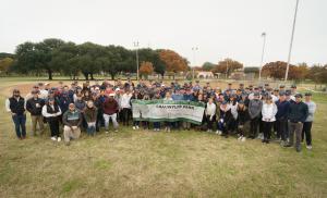 More than 130 employee volunteers planted 50 trees at Grauwyler Park in Dallas, Texas