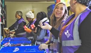 Volunteers at the Human Appeal weekly soup run