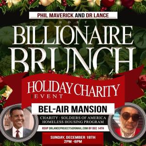 Phil Maverick and Dr. E. Lance McCarthy are the hosts of the Billionaire Brunch to benefit the Soldiers of America, a nonprofit that empowers veterans and their families to transition from military to civilian life.