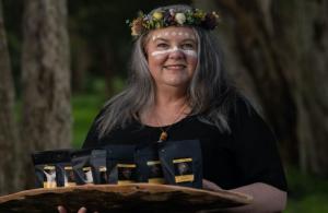 Fiona Harrison, a Wiradjuri woman and founder of Chocolate on Purpose, has infused Australia's first indigenous handcrafted chocolate with native plants.