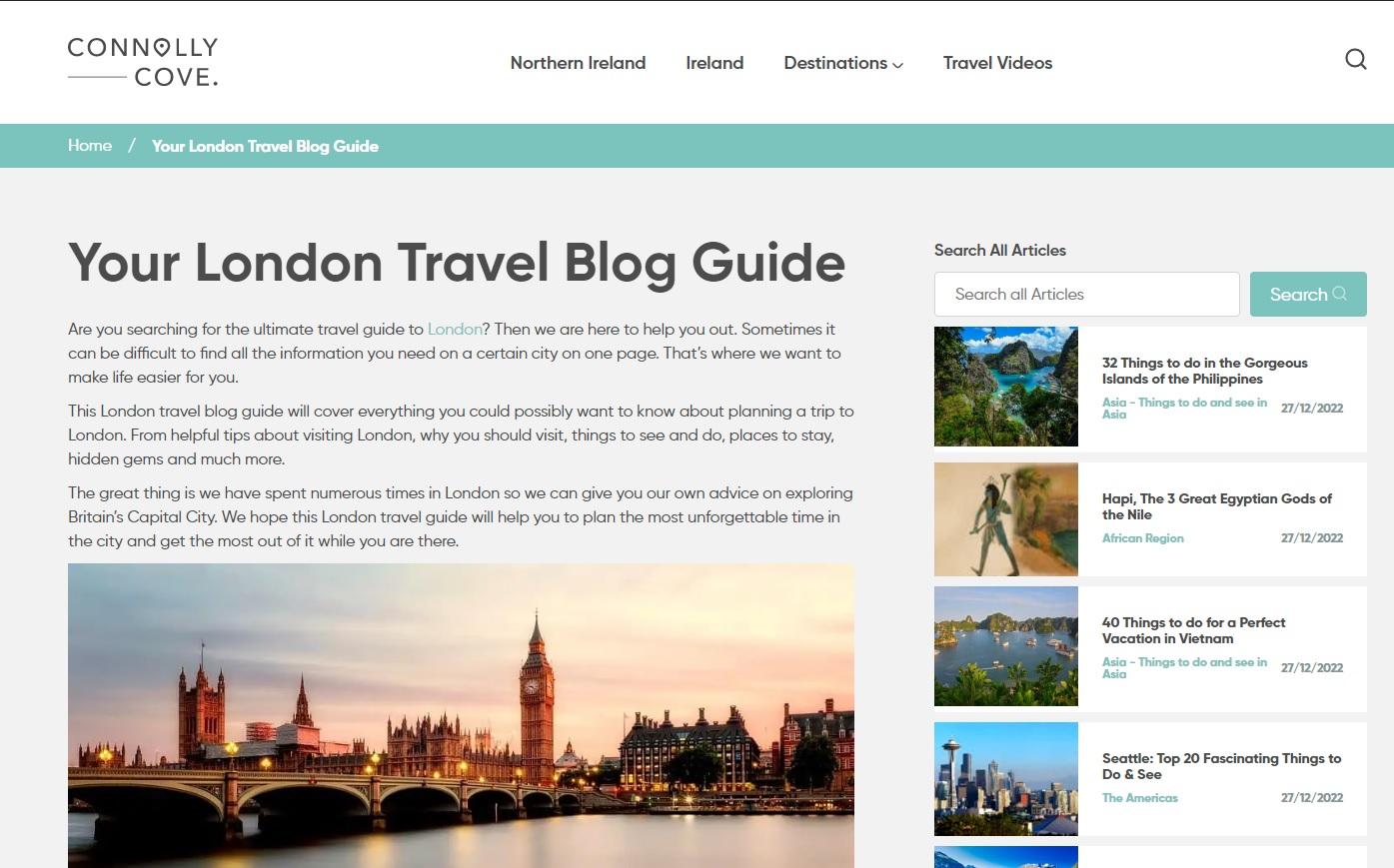 London Travel Guide - Travel Blog and Travel Vlog