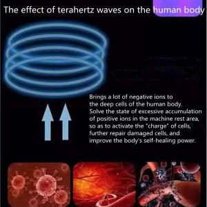 Diagram showing how Terahertz Wands work with the body