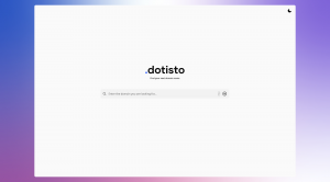 .dotisto domain search homepage