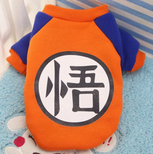Son Goku Orange Anime Winter Clothes Puppy Sweatshirt