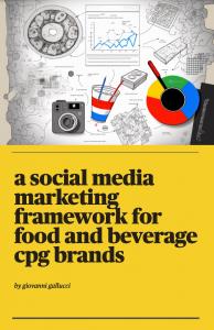 Book cover for "A Social Media Marketing Framework for Food and Beverage CPG Brands."