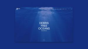 Web design for Debris Free Oceans by creative agency Regular Animal