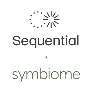 Logo showing Sequential and Symbiome in partnership