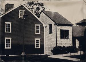 Glens Falls Art tintype of the exterior of Cahoon Museum on Cape Cod
