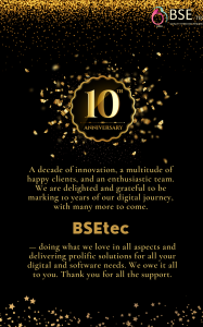 BSEtec 10th year anniversary