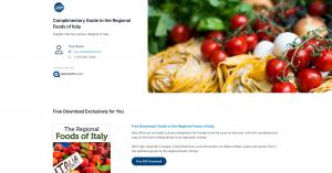 Italy content experience available for travel advisors to co-brand and share with clients.