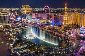 aerial view of Las Vegas.