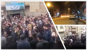 On Friday night protesters began rallying in the streets of Sanandaj, the capital of Kurdistan Province in western Iran while establishing roadblocks with fires and taking control of their streets. They were chanting anti-regime slogans, “Death to Khamenei!”.
