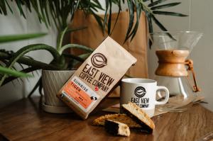 East View Coffee Company  roasts small batches of ethical coffee that tastes great and does good.