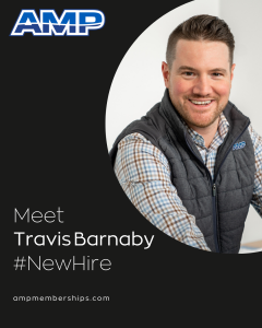 A headshot of AMP's new National Sales Manager, Travis Barnaby