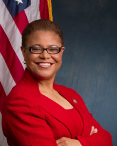 History Maker Karen Bass, as the 43rd mayor of Los Angeles, is the first woman and second Black person to helm Los Angeles.