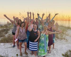 Sun Set Beach Party on Anna Maria Island, Florida