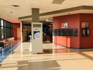 ISO-Aire HEPA air purifier installed in a college cafeteria.
