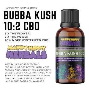 Australia's Best CBD Oil Bubba Kush Happy Hippy Herbals