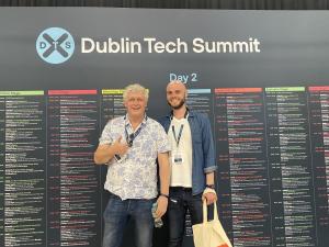 Tao Climate founders Gary Byrnes and Felix Roick at Dublin Tech Summit