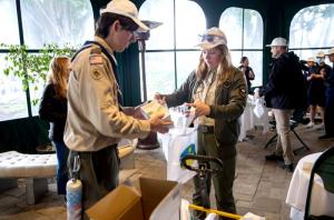 Volunteers gather at the Church of Scientology Celebrity Centre for coffee and donuts and to pick up their supplies. And they return there after the cleanup for a complimentary lunch provided by community partners.