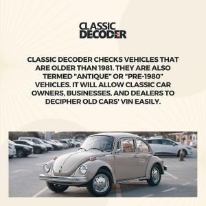 Classic Car VIN Decoder