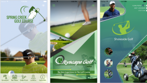 Golf course mobile application