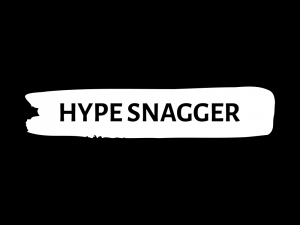 Black and White Hype Snagger Logo, Viral