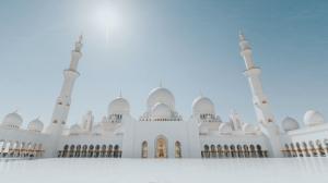 The Sheikh Zayed Grand Mosque, located in Abu Dhabi, United Arab Emirates, is a stunning masterpiece of Islamic architecture.(Photo Max Avans)