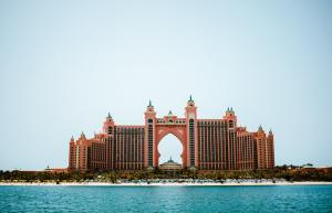 Here you see The Palm Jumeirah & Atlantis Hotel on Dubai's Palm Island, this is the pride of the United Arab Emirates, as the island was artificially created and shows what humanity is capable of.(Photo Jenis Christopher)