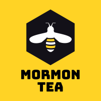 The Mormon Tea Company Logo with a Wild Bee.