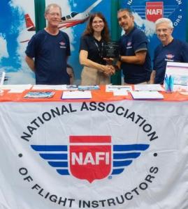 NAFI's exhibit at SUN 'n FUN 2022 attracted hundreds of visitors and members of the National Association of Flight Instructors.