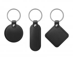 The KeyCard™ keychain is a discreet and secure way to make payments, with the Visa chip embedded in a plain black leather tag that can be attached to your keys.