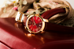 Holgar Women's Red Dial Watch
