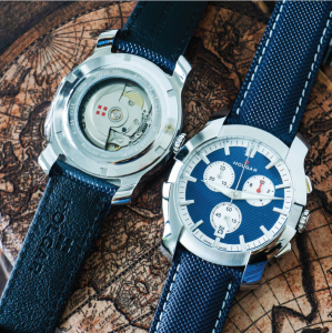 Holgar Blue & White Chronograph Watch