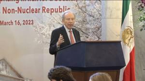 Senator Joseph Lieberman: "The fight for freedom in Iran goes further back than that decades in the courageous effort of so many people inside Iran in the time of the Shah, protesting that authoritarian and brutal regime, and of course, in the time of the mullahs."